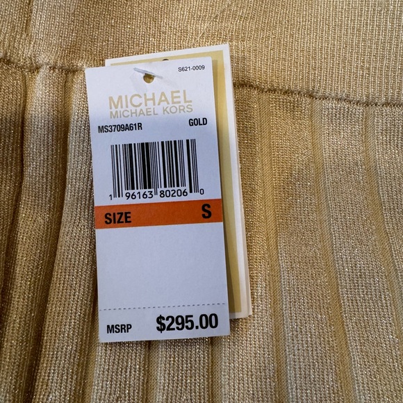 Michael Kors Metallic Ribbed Knit Skirt - Size Small - NWT - Picture 8 of 11